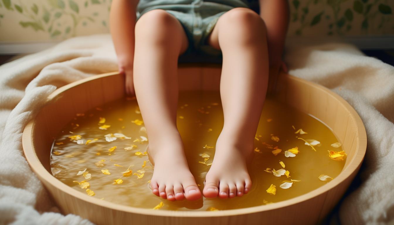 孩子泡脚会诱发扁平足吗__热水泡脚会引起扁平足吗