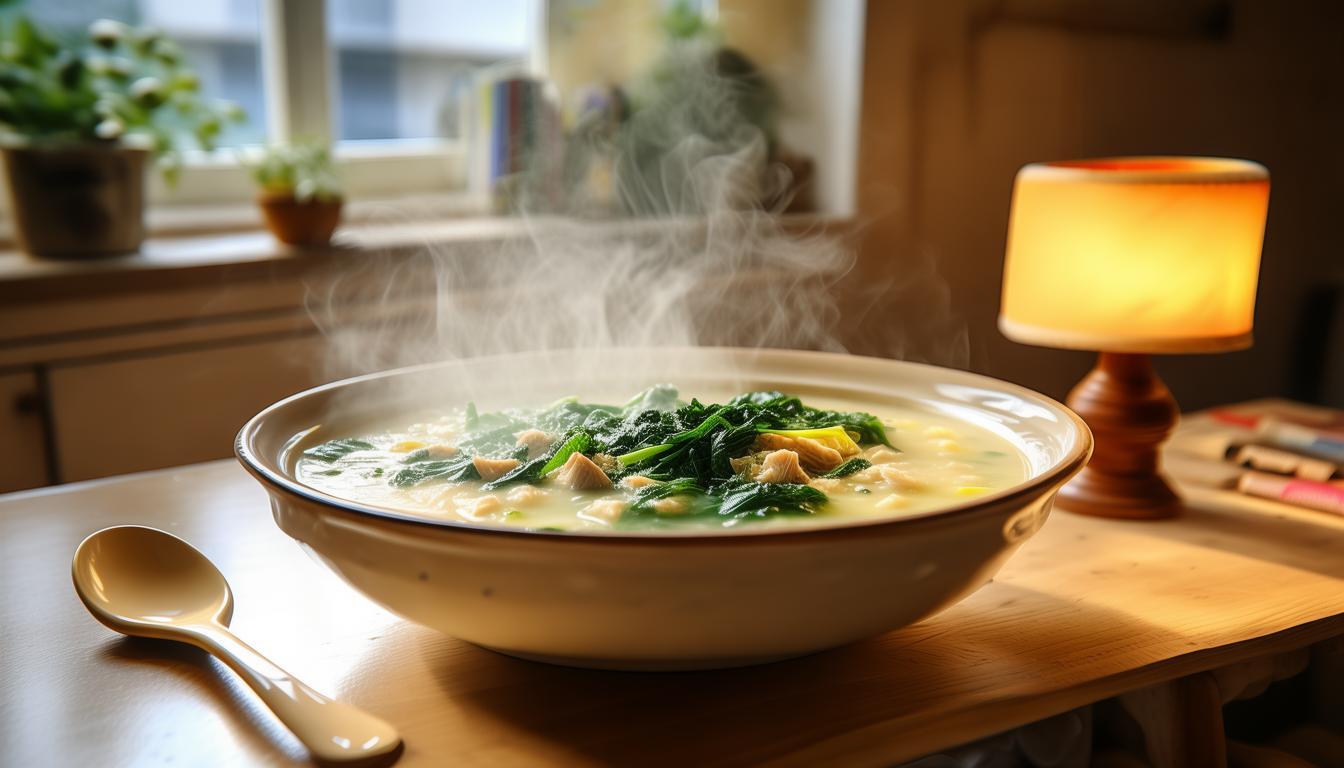 富含维C维A的菠菜鸡肉粥，超适合冬季宝宝？速来一探究竟